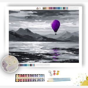 VIOLET VESTIGE BW - Paint by Numbers Full Kit