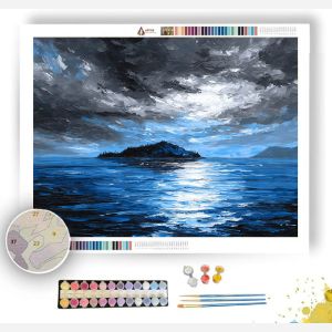 INDIGO ISLE BW - Paint by Numbers Full Kit