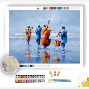 FROZEN RHYTHM BW - Paint by Numbers Full Kit