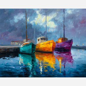 HARLEQUIN HARBOR B&W