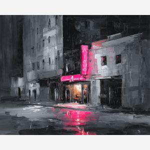 FUSCHIA FILAMENT B&W