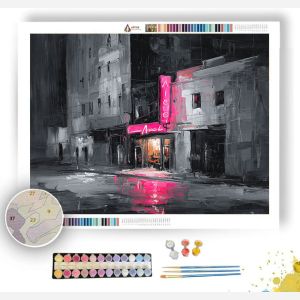 FUSCHIA FILAMENT BW - Paint by Numbers Full Kit