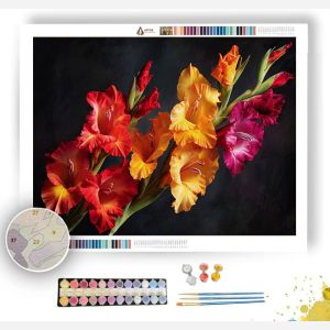 GLADIOLUS GRANDEUR - Paint by Numbers Full Kit