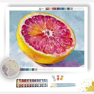 SUNLIT GRAPEFRUIT - Paint by Numbers Full Kit