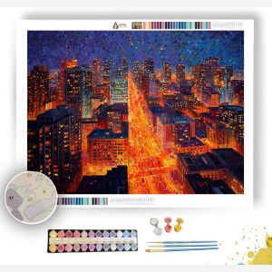 CITY LIGHTS - Paint by Numbers Full Kit