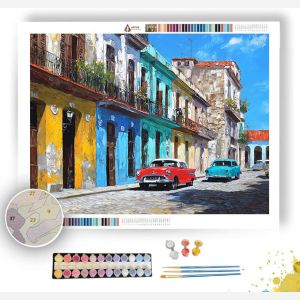 CUBAN OLD TOWN - Paint by Numbers Full Kit
