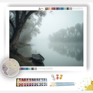 FOGGY RIVERBANK - Paint by Numbers Full Kit