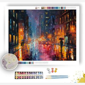 RAINY CITYSCAPE - Paint by Numbers Full Kit
