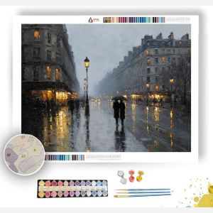 RAINY PARISIAN STREET - Paint by Numbers Full Kit