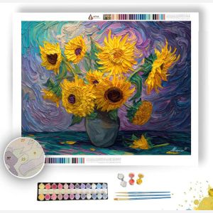 A BOUQUET OF SUNFLOWERS - Paint by Numbers Full Kit