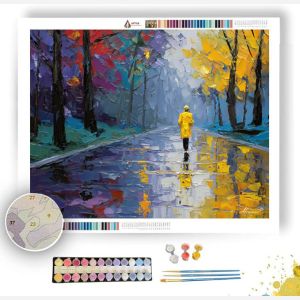 A RAINY DAY AT THE PARK - Paint by Numbers Full Kit