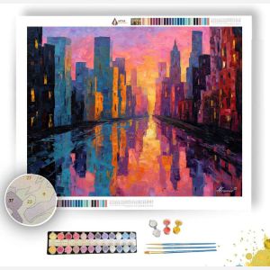 THE CITY AT DAWN - Paint by Numbers Full Kit