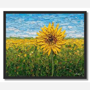 THE GOLDEN SUNFLOWER - FRAMED