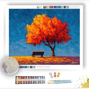 THE LONE BENCH - Paint by Numbers Full Kit