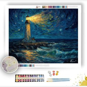THE LONELY LIGHTHOUSE - Paint by Numbers Full Kit