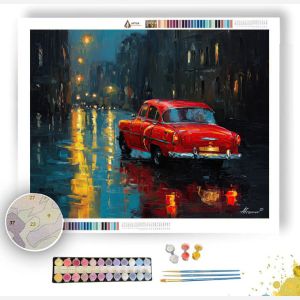 THE RED CAR - Paint by Numbers Full Kit