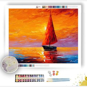 THE RED SAILBOAT - Paint by Numbers Full Kit