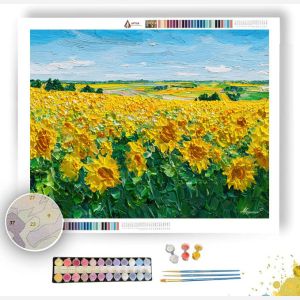 THE SUNFLOWER FIELD - Paint by Numbers Full Kit