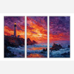 COASTAL SUNSET - SET OF 3