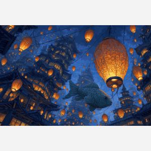 CITY OF GHOSTLY LANTERNS