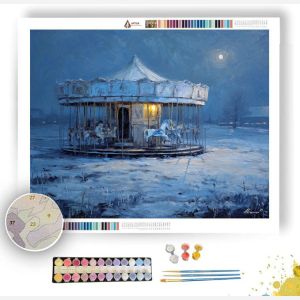 GHOSTLY CAROUSEL - Paint by Numbers Full Kit