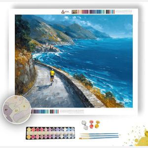 CERULEAN CYCLIST - Paint by Numbers Full Kit
