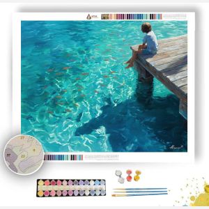 AQUAMARINE DREAMS - Paint by Numbers Full Kit