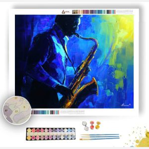 SAPPHIRE JAZZ - Paint by Numbers Full Kit