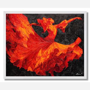 SCARLET SWING - FRAMED