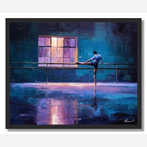 VIOLET PRACTICE - FRAMED