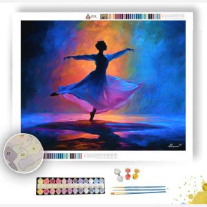 WHIRLING SILHOUETTE - Paint by Numbers Full Kit