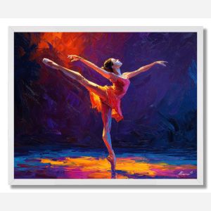 FIERY POISE - FRAMED