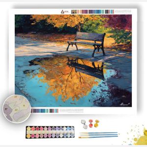 PARK BENCH REFLECTION - Paint by Numbers Full Kit