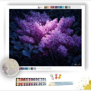 MOONLIT LILACS - Paint by Numbers Full Kit