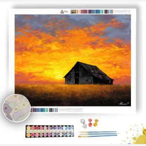 RUSTIC SUNSET - Paint by Numbers Full Kit