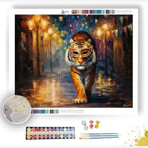 MASKED TIGER - Paint by Numbers Full Kit
