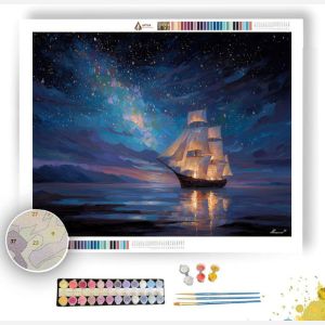 GLASS SHIP - Paint by Numbers Full Kit