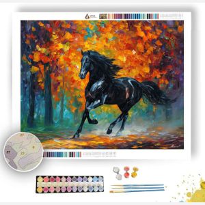 OBSIDIAN HORSE - Paint by Numbers Full Kit