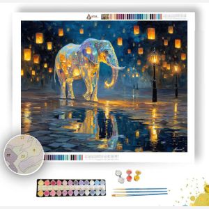 GLASS ELEPHANT - Paint by Numbers Full Kit