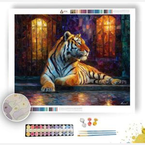 STAINED TIGER - Paint by Numbers Full Kit
