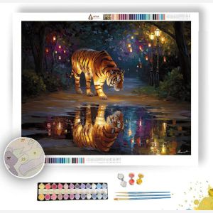 LANTERN TIGER - Paint by Numbers Full Kit