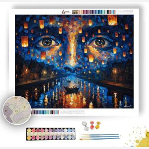 LANTERN FACE - Paint by Numbers Full Kit