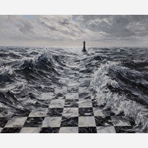 CHESSBOARD OCEAN B&W