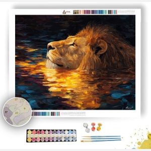 SUNKEN LION - Paint by Numbers Full Kit
