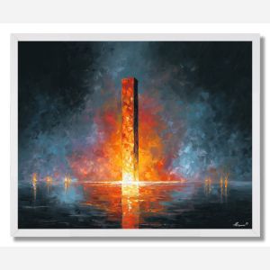 MELTED OBELISK - FRAMED