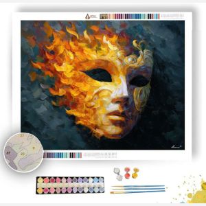 BURNING MASK - Paint by Numbers Full Kit