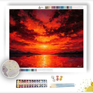 CRIMSON CROWN - Paint by Numbers Full Kit