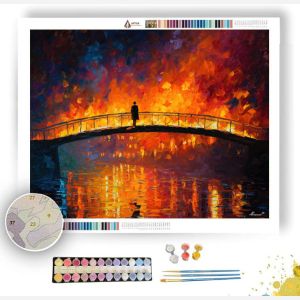 BURNING BRIDGE - Paint by Numbers Full Kit
