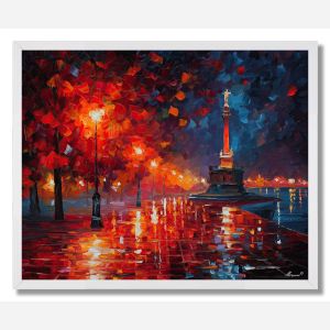 CRIMSON STATUE - FRAMED