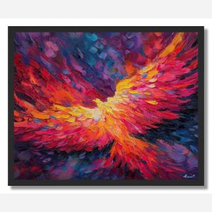 CRIMSON FLAME - FRAMED